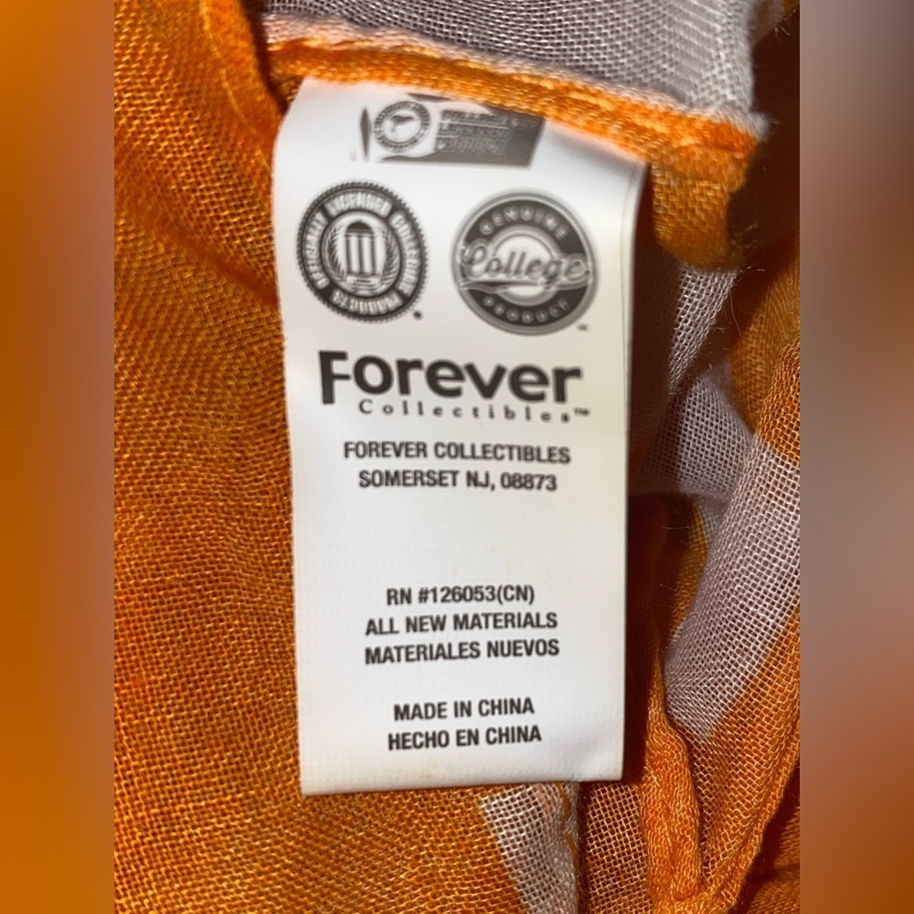 Tennessee Volunteers Orange With White T Scarf - Picture 4 of 5